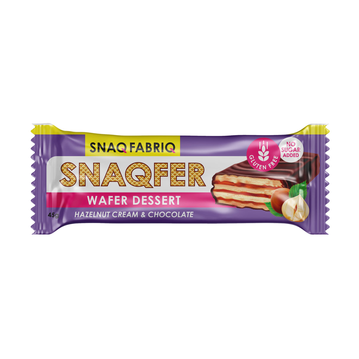 Snaq Fabriq Snaqfer Wafer Dessert, Chocolate Hazelnut 45g