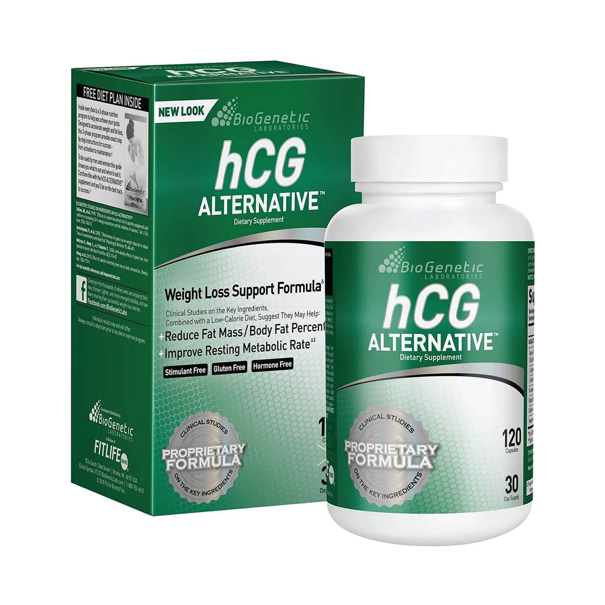 BioGenetic Lab - hCG ALTERNATIVE™ Weight Loss Pills 120 Caps