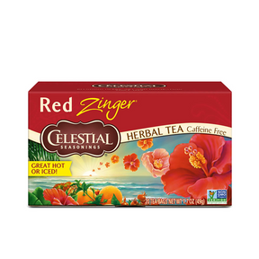 Celestial Seasonings Caffeine Free Red Zinger Herbal Tea 20 Tea Bags Ramadan Deal - Klouds