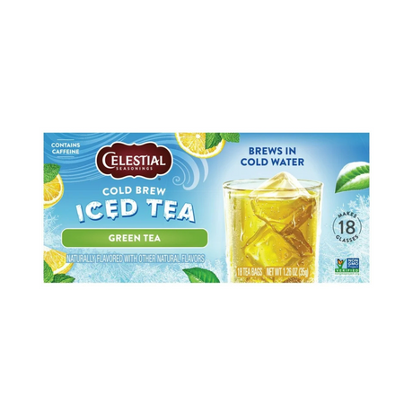 Celestial Seasonings Cold Brew Green Iced Tea 18 Tea Bags