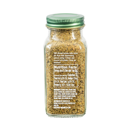 Simply Organic, Organic Savory Herb, Turkey Rub, 2.43 oz (69 g)
