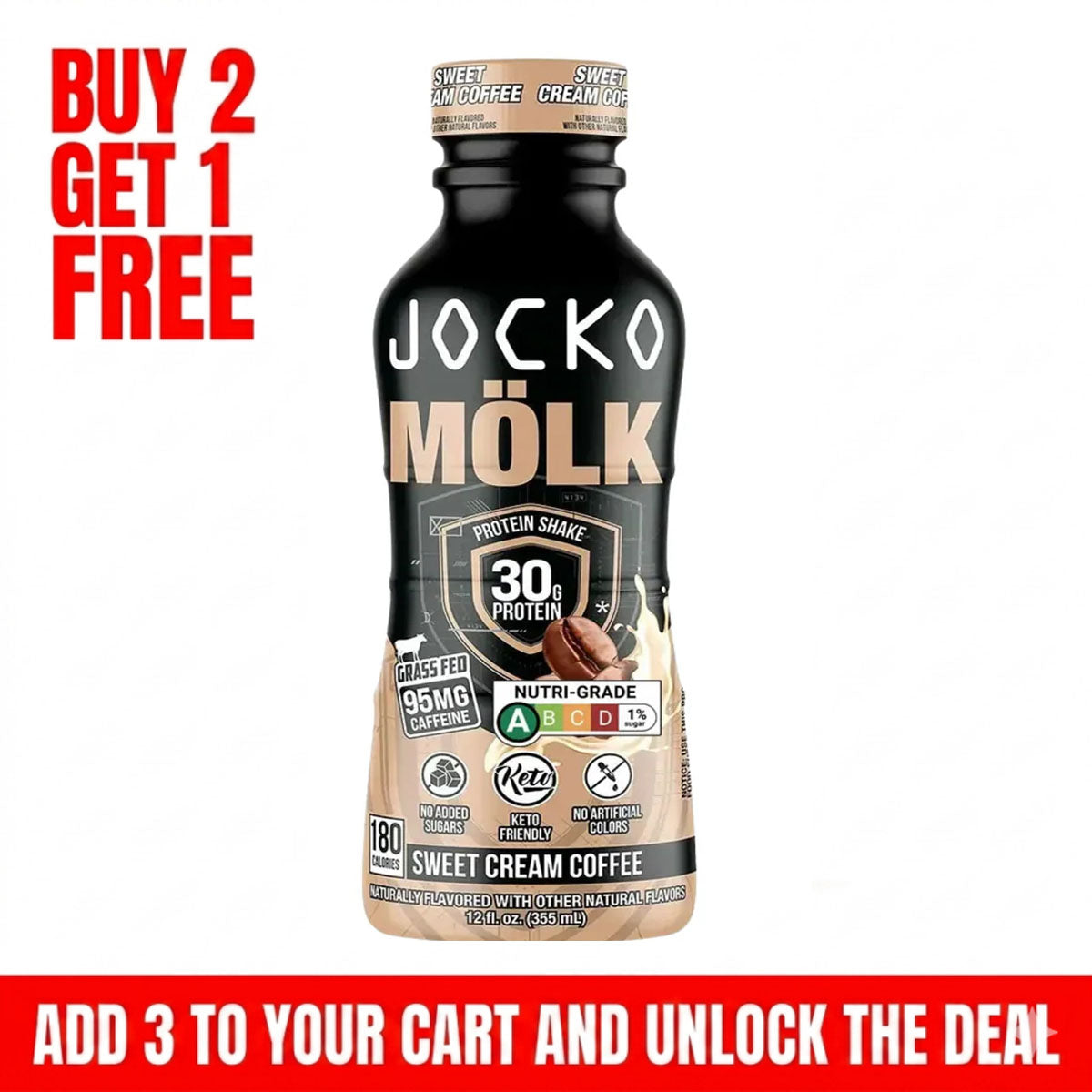 Jocko Molk Grass Fed Protein Shakes 30g