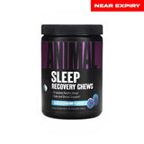 Universal Nutrition Animal Sleep Recovery Chews, Blue Raspberry, 60 Chewable Tablets