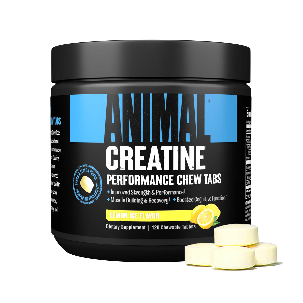 Animal Creatine Chews Lemon Ice 120 chews