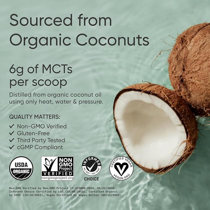 Sport Research Organic MCT Oil Powder Unflavored 300 g