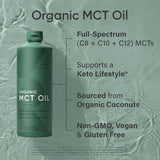 Sports Research Premium MCT Oil from Organic Coconuts Unflavored - 473ml