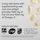 Sport Research Omega-3 Fish Oil Alaska Omega 1250 mg 90 Softgels