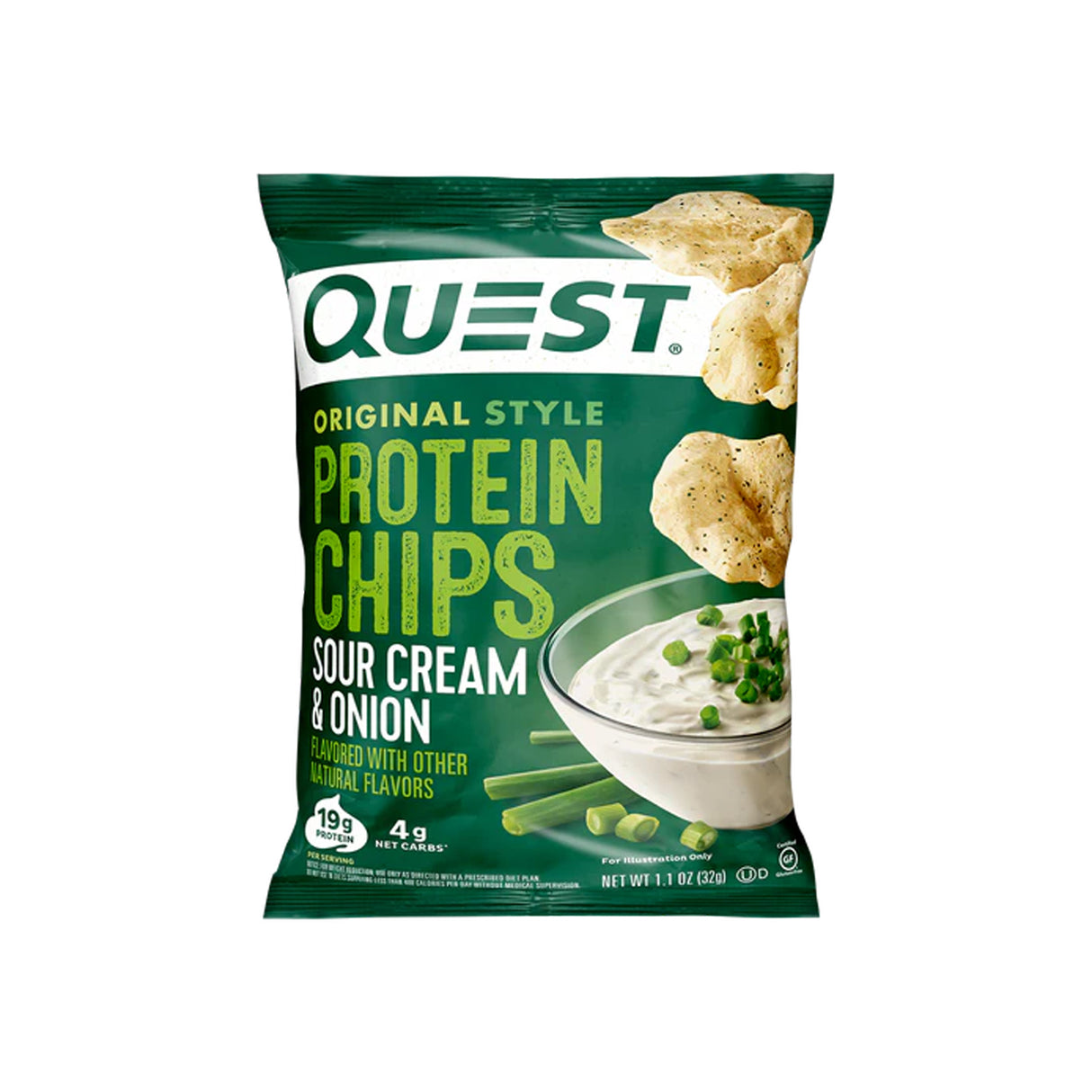 QUEST SOUR CREAM & ONION ORIGINAL STYLE PROTEIN CHIPS