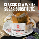 CLASSIC MONKFRUIT AND ERYTHRITOL 2:1 Sweetener Packets - White Sugar Replacement