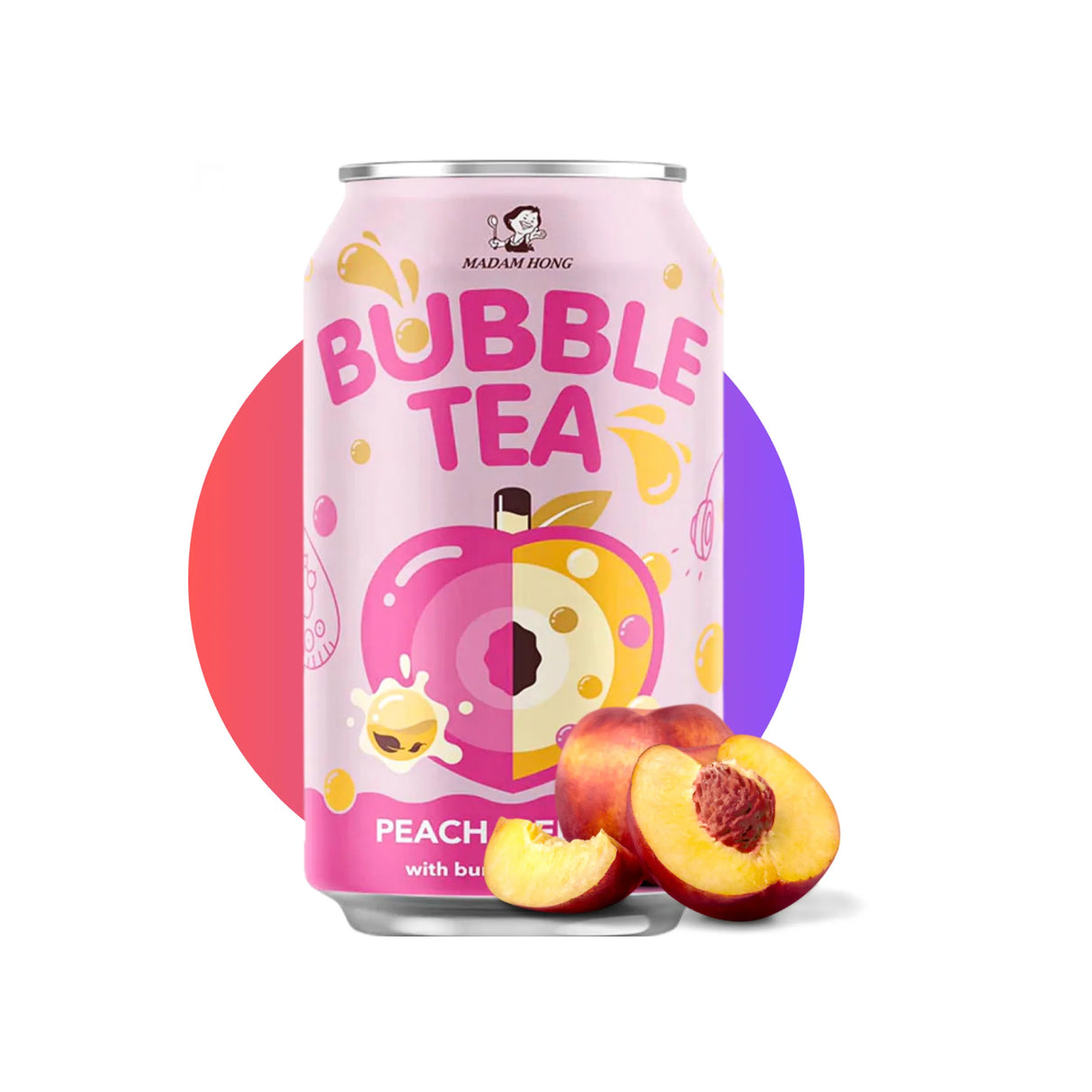 Madam Hong Bubble Tea Peach Iced Tea 320 ml