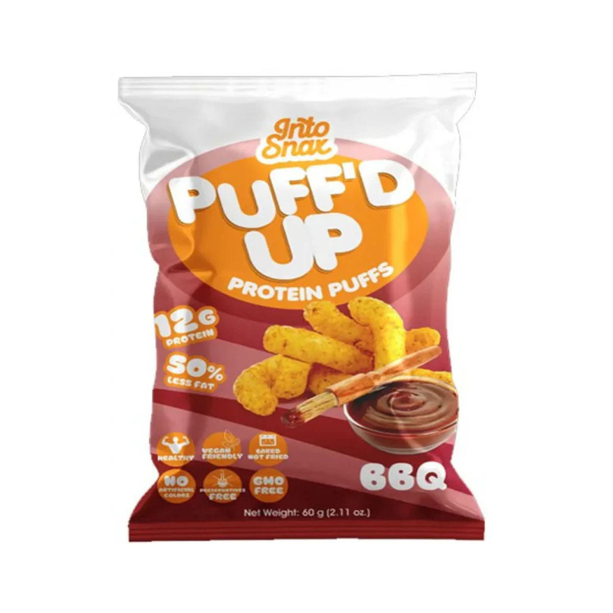 Into Snax Puffed Up Protein Puffs 60g