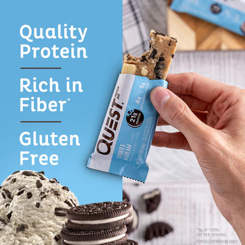 QUEST COOKIES & CREAM PROTEIN BARS