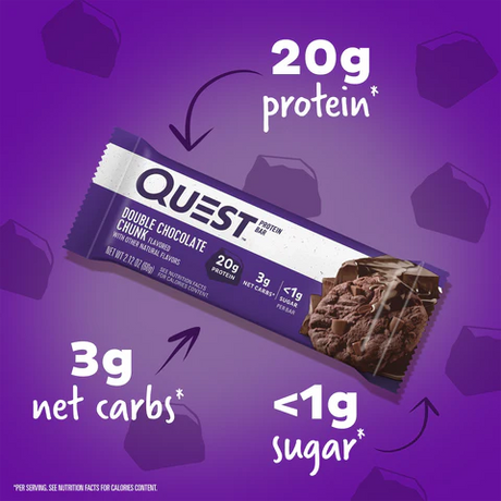 QUEST DOUBLE CHOCOLATE CHUNK PROTEIN BARS - Klouds