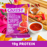 QUEST SPICY SWEET CHILI TORTILLA STYLE PROTEIN CHIPS