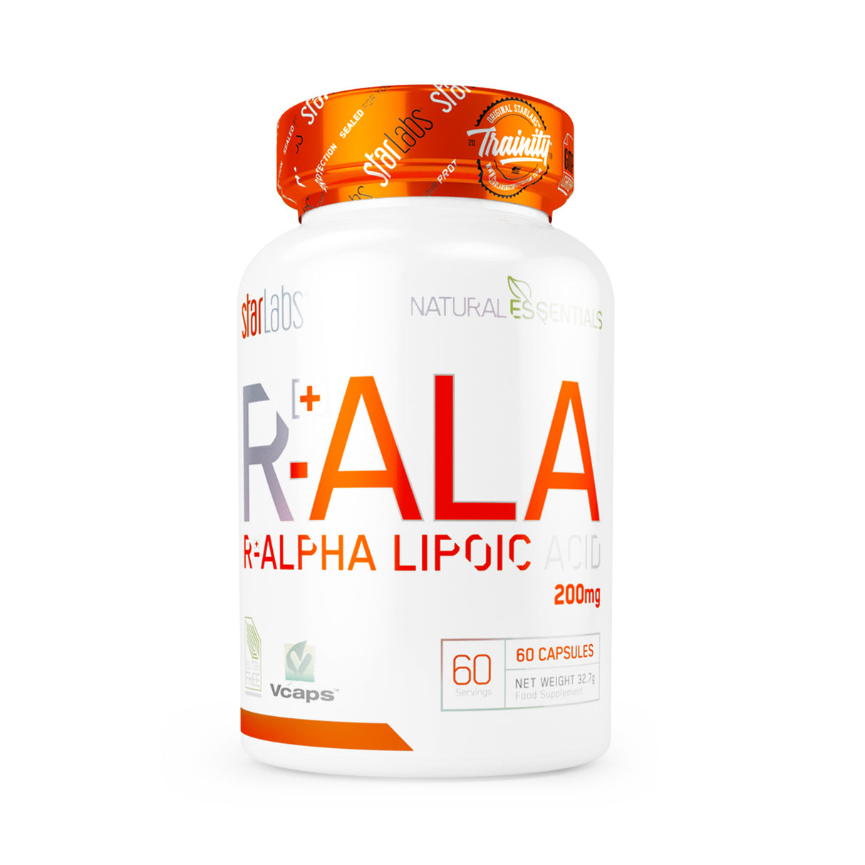 R-ALA, R [+]-Alpha Lipoic Acid 200mg, 60 Caps