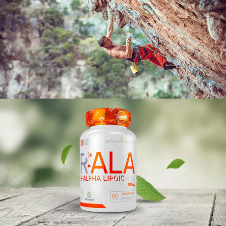 R-ALA, R [+]-Alpha Lipoic Acid 200mg, 60 Caps