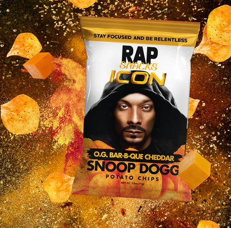Rap Snacks Icon O.G. Bar-B-Que Cheddar Snoop Dogg Potato Chips 71g