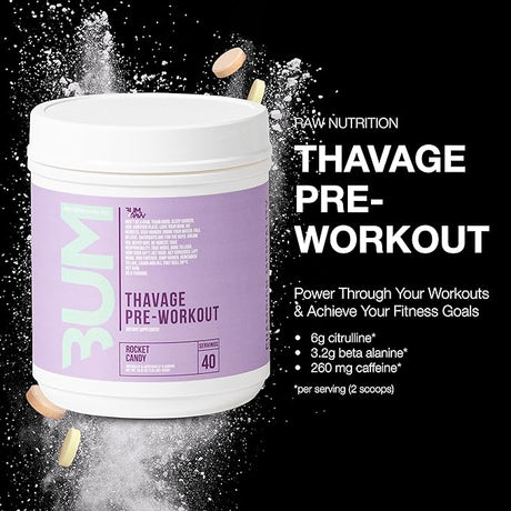 Raw Nutrition - CBUM Thavage Pre-workout, Rocket Candy