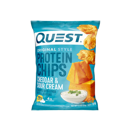 QUEST CHEDDAR & SOUR CREAM ORIGINAL STYLE PROTEIN CHIPS - Klouds