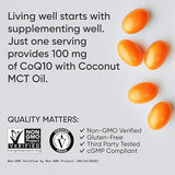 Sports Research CoQ10 with Bioperine & Coconut 100mg 120 Softgels