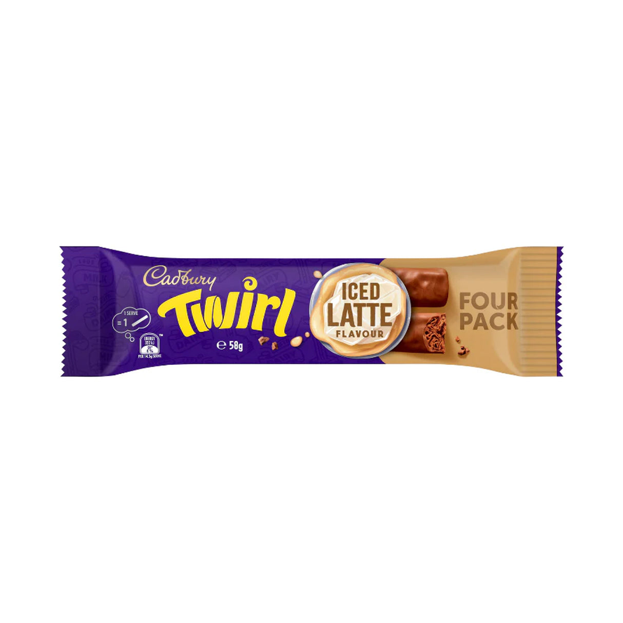 Cadbury Twirl Iced Latte Flavour Chocolate Bar 58g